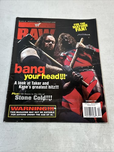 Wwf wwe raw magazine - raw, december