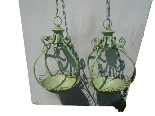 Vintage style green metal - vintage,