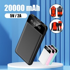 Portable Power Bank 20000mAh Dual USB Output ​for iPhone 14 15 Heating Vest Sock