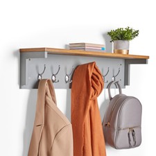 Wall Mounted Wooden Coat Rack