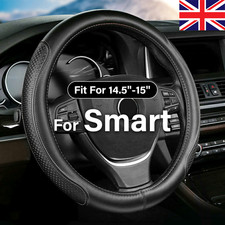 Deluxe Leather Car Steering Wheel Cover for Smart Fortwo Forfour Black Protected