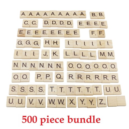 500pcs wooden scrabble - 500pcs, tiles