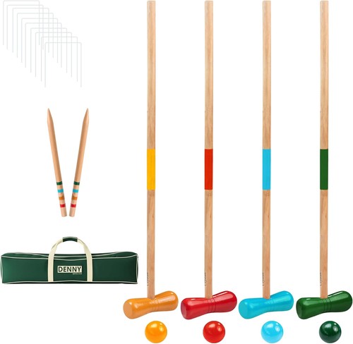 Crystals wooden croquet set - crystals,