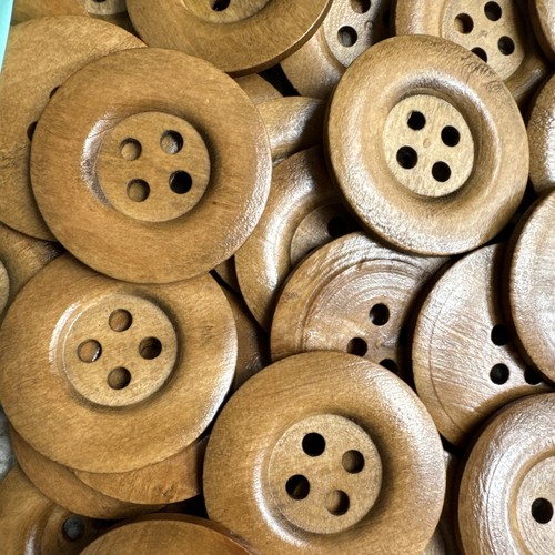 Large coffee brown - brown, round