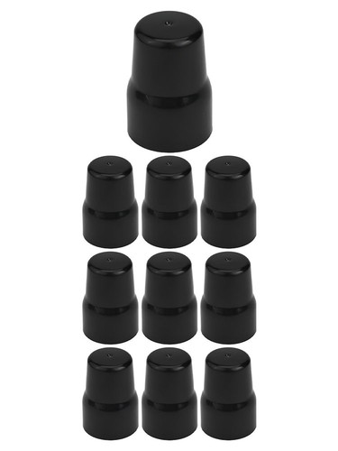 Black radiator valve cap set - black,