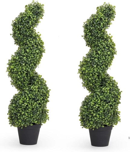 Artificial spiral topiary tree - topiary,