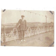RYDE Isle of Wight Young Man on the Pier - Vintage Photograph 1928