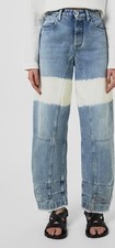 Jil Sander Barrel Leg Jeans Size 36 Womens Blue Denim