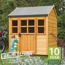NEW OUTDOOR WOODEN CHILDRENS PLAYHOUSE KIDS WOOD GARDEN CHILDS WENDY PLAY HOUSE
