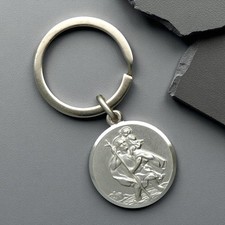 24mm sterling silver saint - silver,