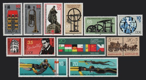 East germany ddr stamps - east, 1985