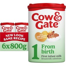 6 x 800g Cow & Gate First Baby