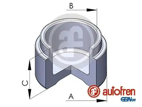 Brake caliper piston - , steel