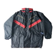 Team Daiwa Halkon Hunt Fishing Jacket Men XL Retro 80s Detachable Hood Padded