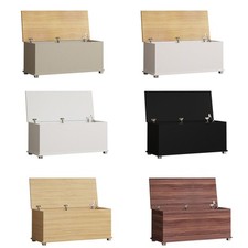 Storage Ottoman Chest Toy Box Bedding Blanket Box Large Wooden Stool Bench