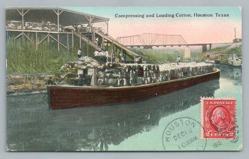 Cotton compress barge boat - cotton,