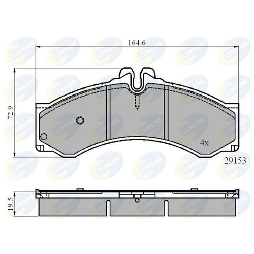 Brake pads set - pads, mercedes