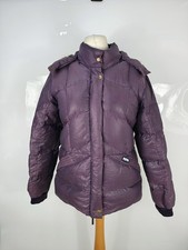 Puffa Womens Original Down & Feather 🪶 500 Fill Puffer Jacket Purple Size 12 UK
