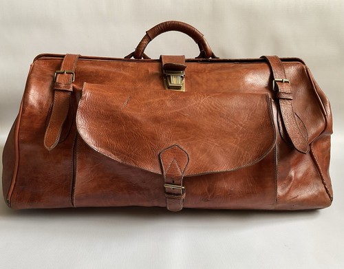 Vintage leather gladstone - vintage,