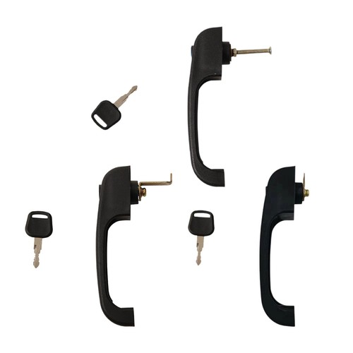 Forklift door lock - lock, handle