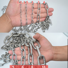 Long Link Chain 304 Stainless Steel Chain Heavy Duty Welded Security Links Hang