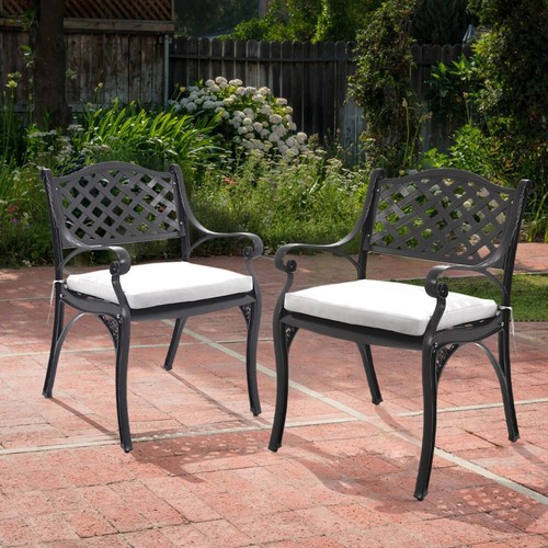 2pcs cast aluminum patio - aluminum,