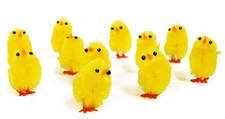 6 Plush Mini Yellow Chicks