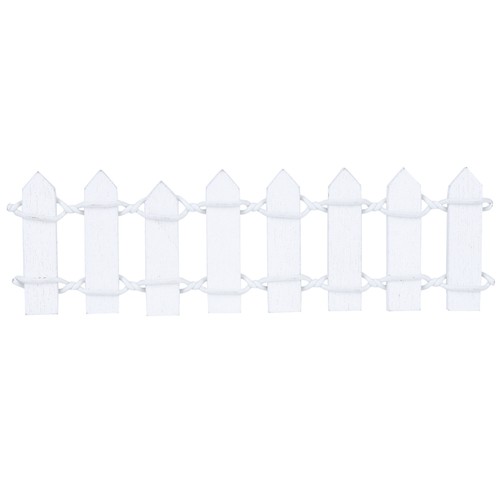 White mini garden fence - white,