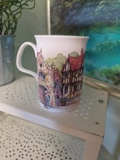 Roy Kirkham Fine Bone China Mug Classic Collection Village Scene Pattern 2