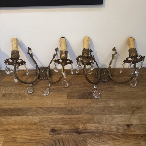 Pair vintage brass - of,