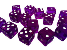 Opaque dice 10 14 16mm Six