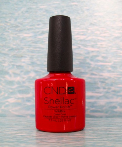 Cnd shellac wildfire red - shellac,