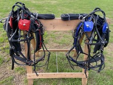 TROTTING HARNESS BIOTHANE RACE HARNESS OVERCHECK DRIVING *FREE POSTAGE*