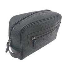 GUCCI GG Microguccissima Leather Dark brown Toiletry Dopp bag 419775 520981