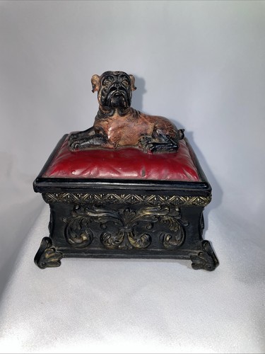 Bulldog pillow trinket or - on,
