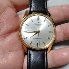 SEIKO 30 Jewel Slim Diashock Men's Automatic Round Gold W37mm Japan Made Analog