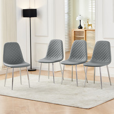 2/4/6 Dining Chairs Velvet PU