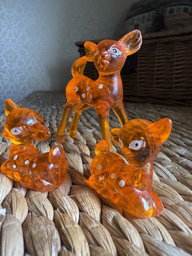 Vintage lucite acrylic deer - vintage,