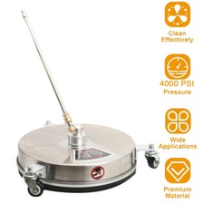 15" High Pressure Washer Flat Surface Cleaner 4000 PSI Power Washer for Driveway