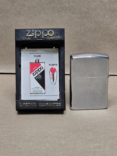Vintage zippo brushed chrome - zippo,