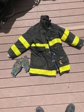 Vintage 1989 Cairns Fireman’s Coat Size 38 FDNJ Retired Firefighter Jacket ?