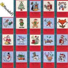 Christmas Cross Stitch Kit Christmas Greetings Celebration Card Mouseloft