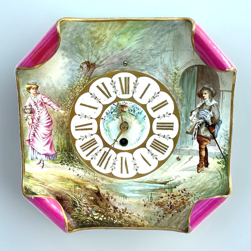 Antique french faience strut - antique,