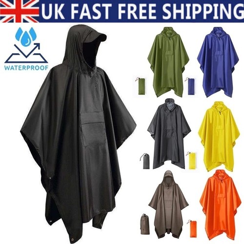 Adult reusable rain poncho - adult,