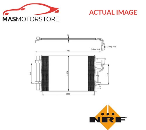 Air con condenser - a/c, nrf