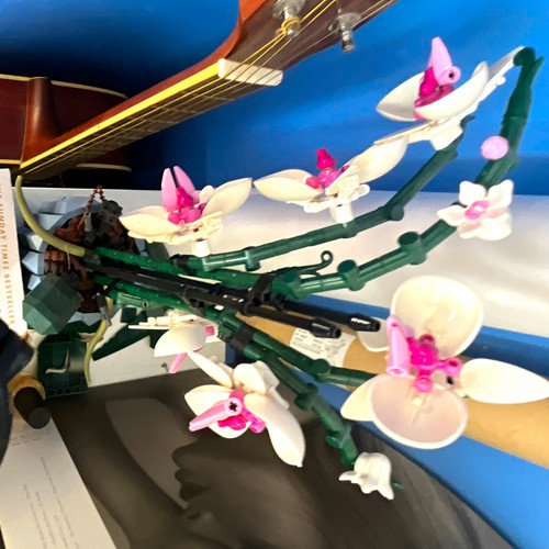 Lego orchid flower plant built - lego,