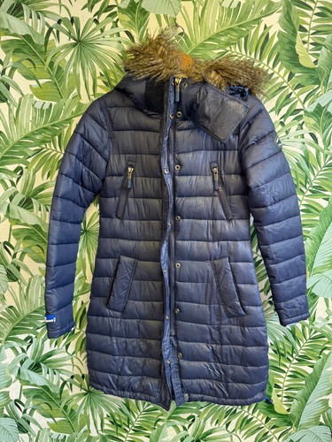 Superdry navy zip puffer - zip,