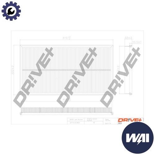 Air filter dp1110 0604 - air, for
