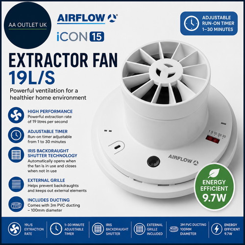 Airflow icon extractor fan - icon, 15