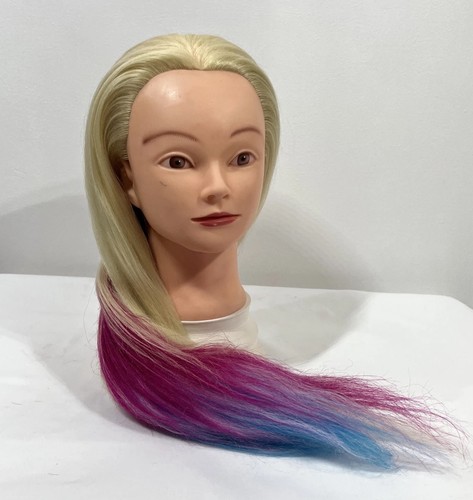 Coloured hair training head - hair,